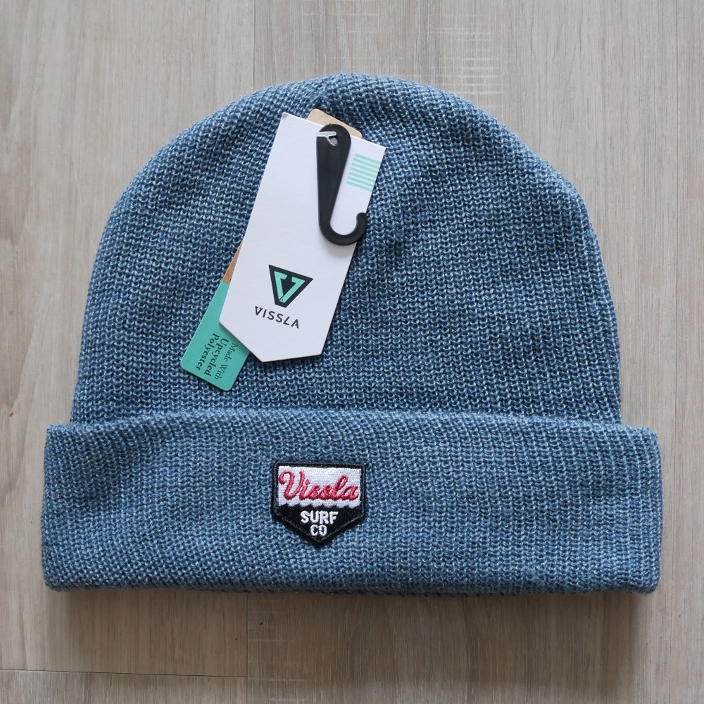 Vissla Mens Solid Sets Eco Beanie-SLH NWT~